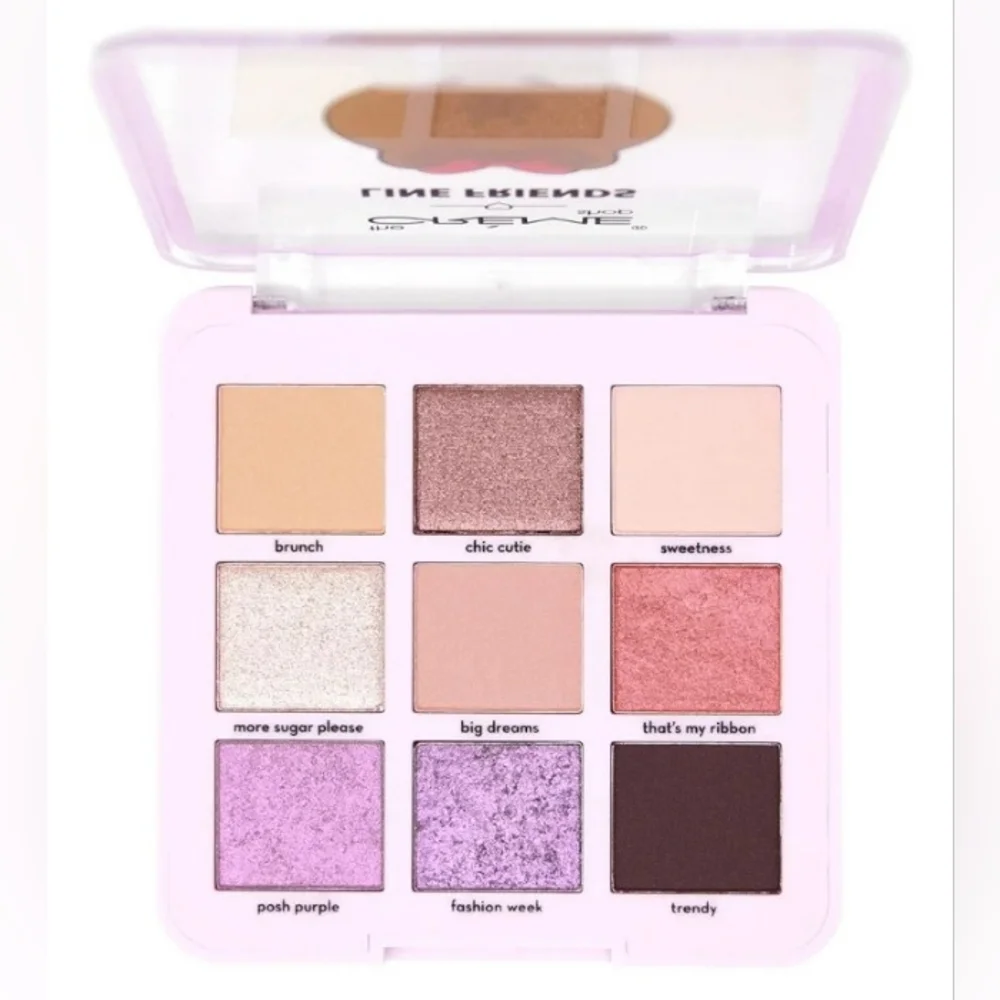 💖✨ LINE FRIENDS Choco Rosy Eyeshadow Palette 9 Shades 🌸🎀